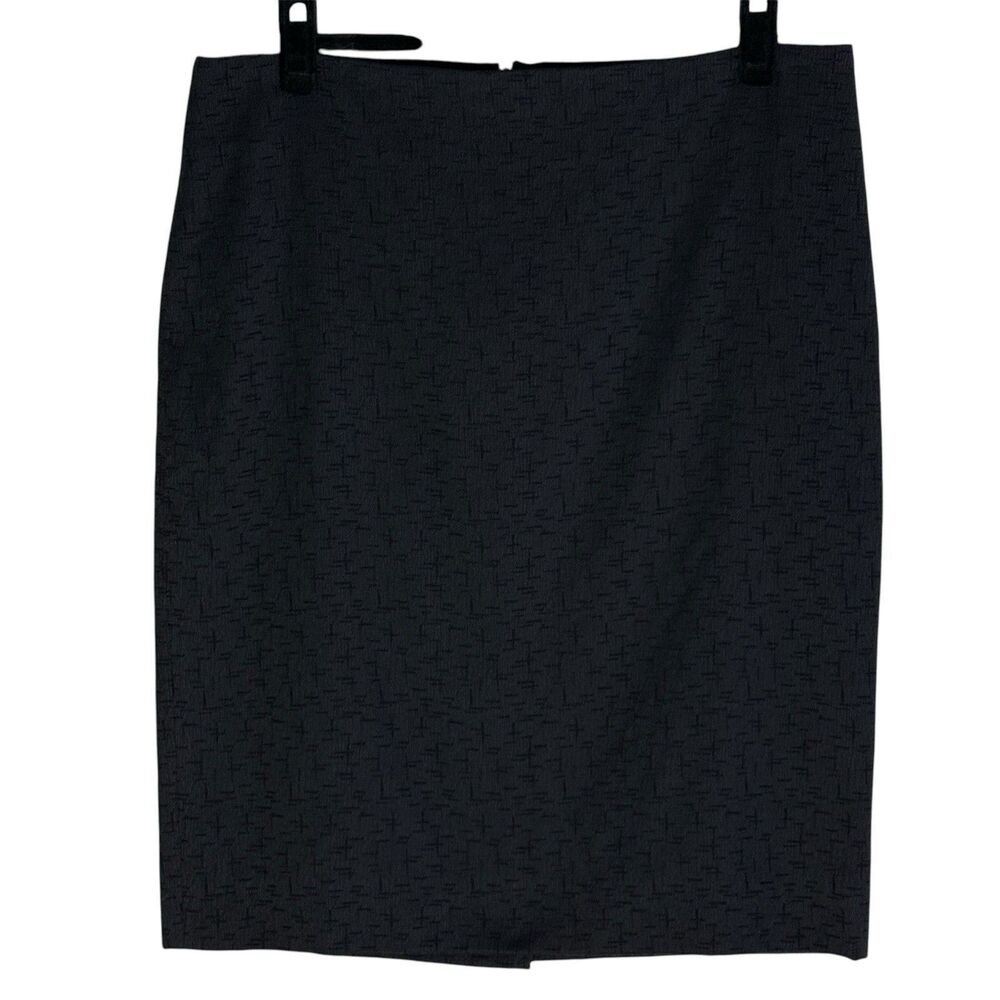 THEORY FRIEDA C KNEE LENGTH PENCIL SKIRT Black 10 Business Office Closet Staple